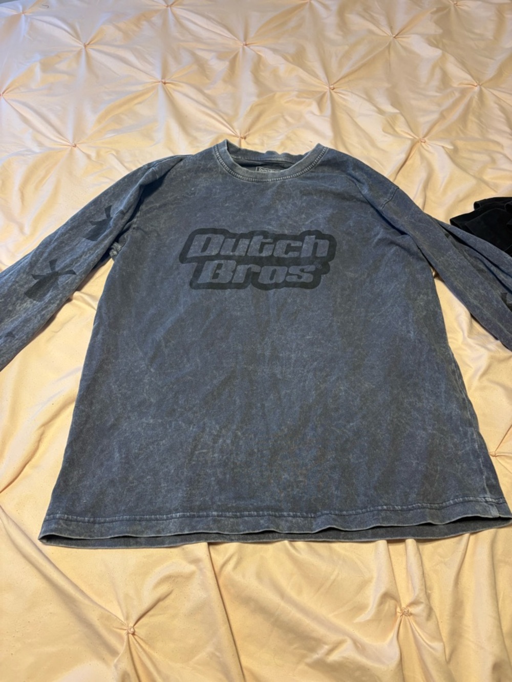 Dutch Bros Vintage Wash Long Sleeve Tee - Slate Blue